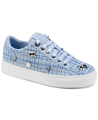 Karl Lagerfeld Paris Women's Cate Macaron Lace-Up Sneakers