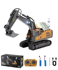 Sugift 1:20 Scale Rc Excavator with Lights, Sounds & 2 Batteries