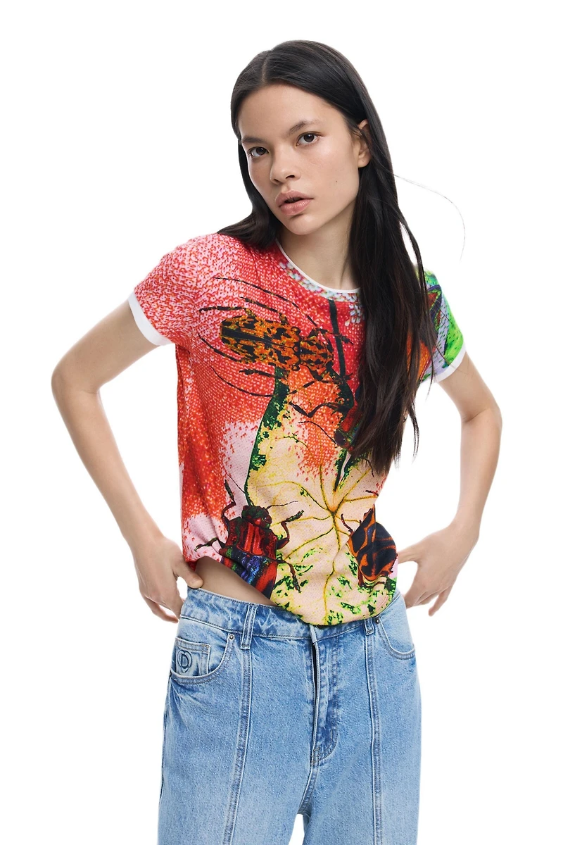 Desigual Women's T-shirt designed by Mr. Christian Lacroix