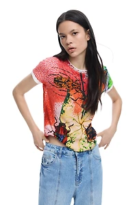 Desigual Women's T-shirt designed by Mr. Christian Lacroix