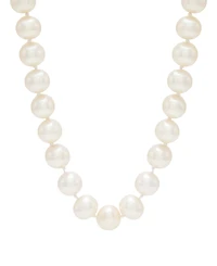 Honora White Cultured Freshwater Pearl (7-8mm) Necklace in 14k Yellow Gold