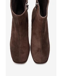 Forever & Always Women's Shoes Napoli Leather Block Heel Boot