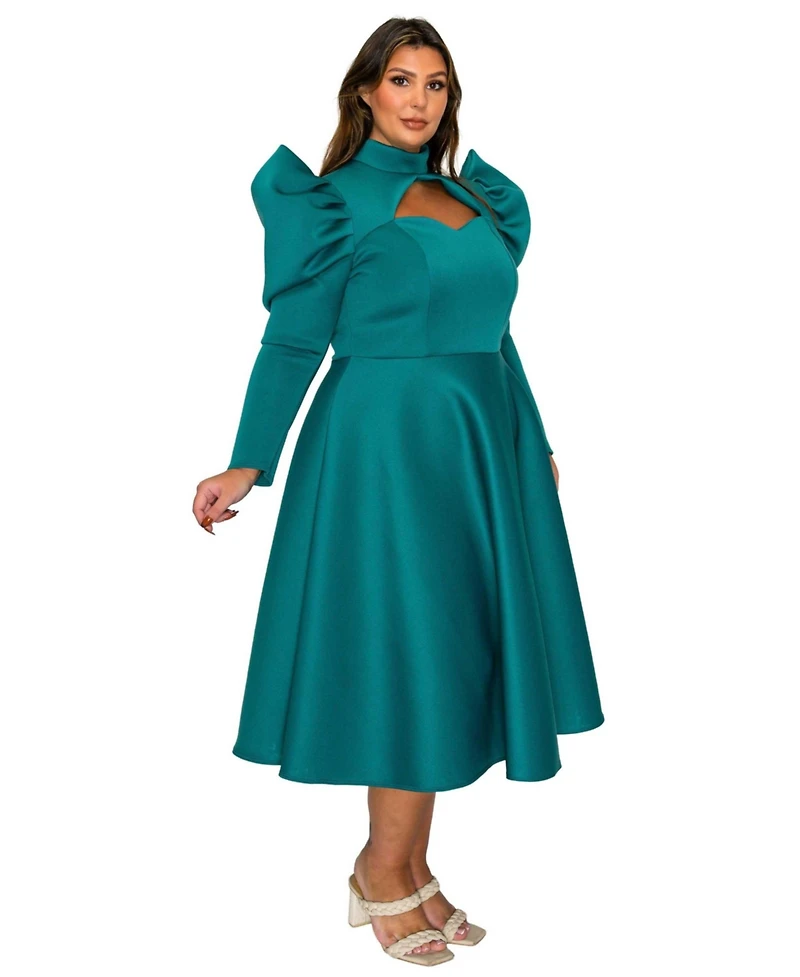 L I V D Plus Isabella Neoprene Statement Dress