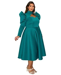 L I V D Plus Isabella Neoprene Statement Dress