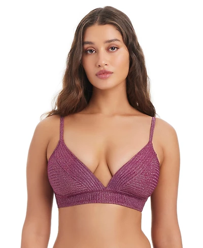 Bar Iii Rib & Shine Over-The-Shoulder Bra, Macy's Exclusive