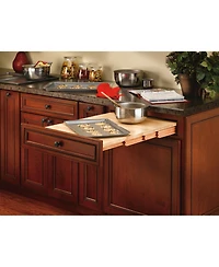 Rev-a-Shelf Pullout Wooden Counter Tambour Table for 21.77" Drawers, 4TT-2133-1