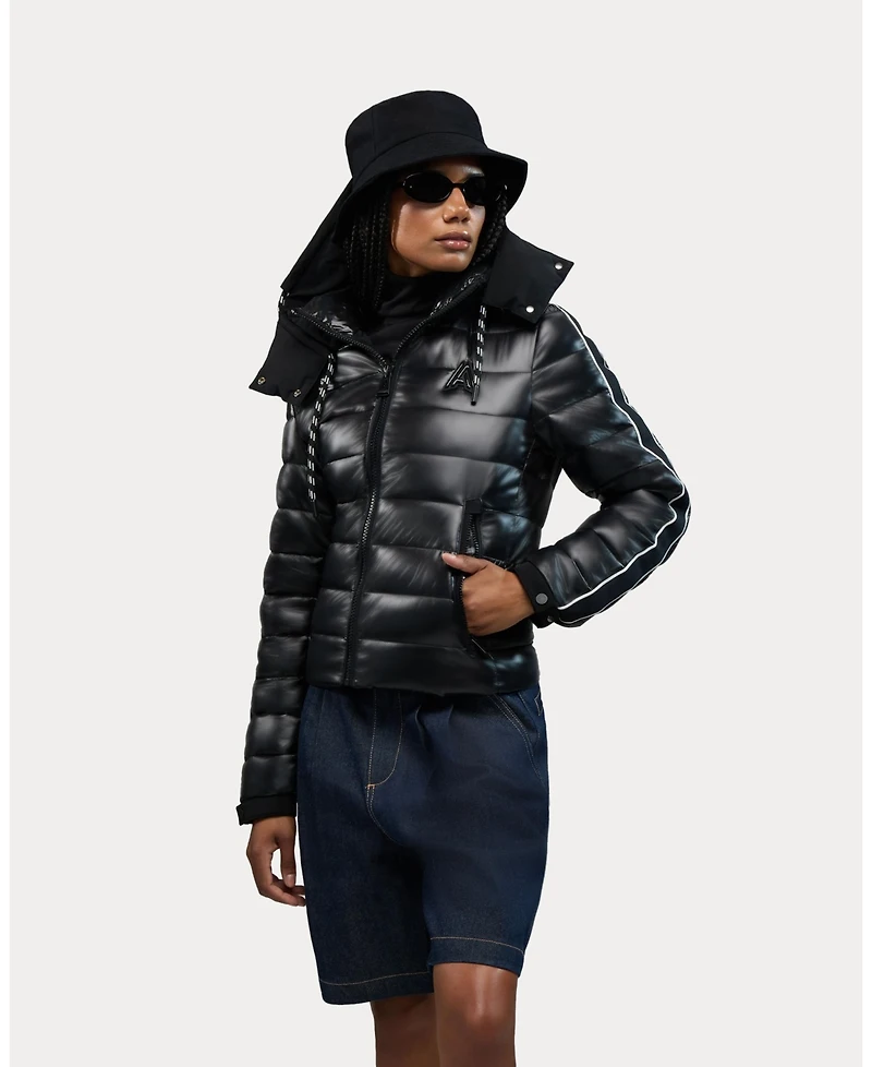 Alpenhaus Women's Rousset Lightweight Cinched Puffer Jacket with Contrast Detailing