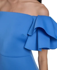 Eliza J Women's Off-The-Shoulder Mermaid Ball Gown