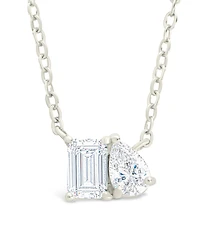 Sterling Forever Guinevere Cz Necklace