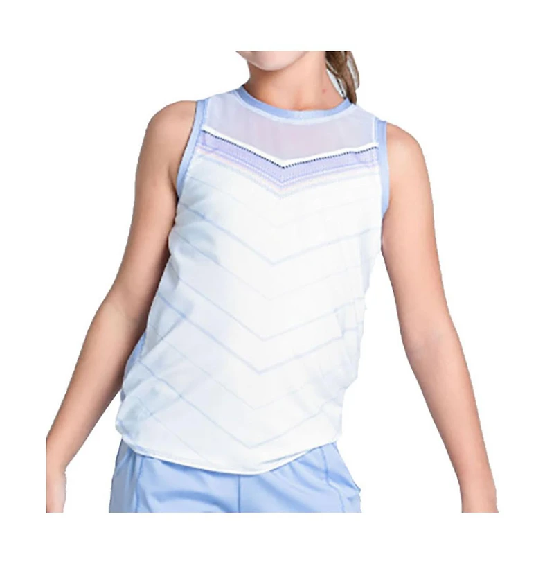 Lucky In Love Girls Lavender Love Tie Back Tennis Tank