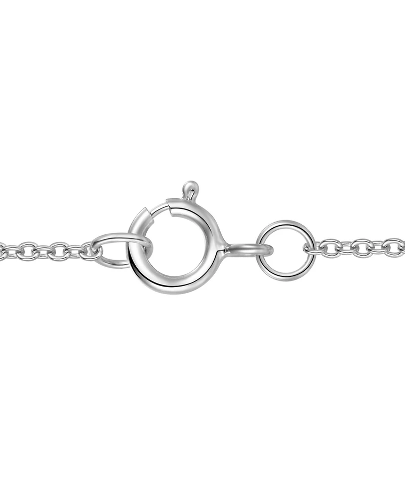 Macy's Diamond Heart Pendant Necklace (1/3 ct. t.w.) in 10k White Gold