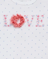 Little Me Baby Girls' Round Neck Bodysuit, Leggings and Headband, 3-Piece Set