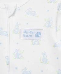 Little Me Baby Boys' My 1st Easter Bunny Printed Footie and Hat