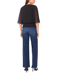 Sam & Jess Women's Smocked-Waist Top