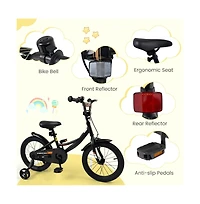 Hongge 16 Inch Kids Bike with Training Wheels and Adjustable Seat