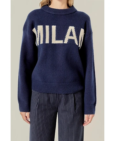 English Factory Women's Lettering Sweater