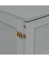 Streamdale Furniture Full Murphy Bed with Large Drawers, Gray