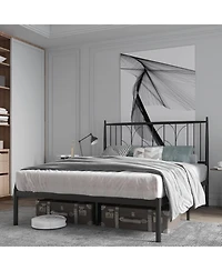 Gaomon Metal Bed Frame, Full Platform Bed with Modern Style Headboard and Mattress Foundation with Spacious Underbed Storage