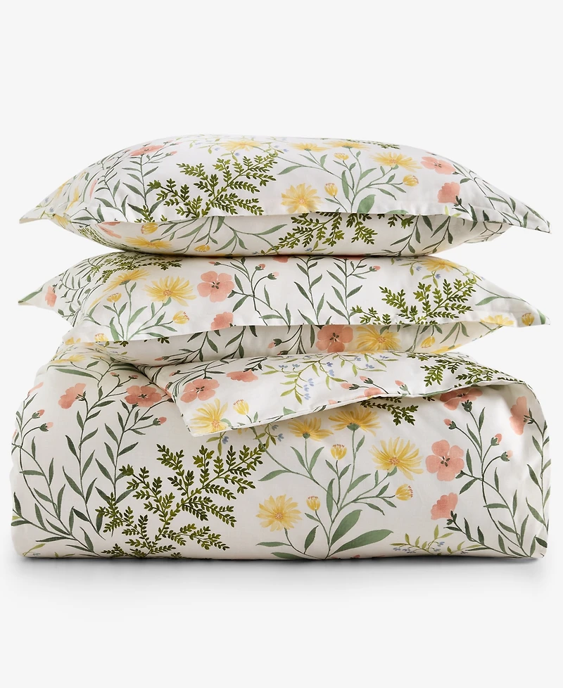 Charter Club Daisy Blooms 3-Pc. Duvet Cover Set, King