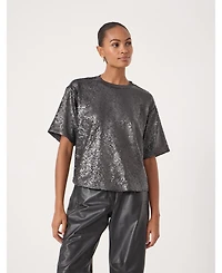 Hush Women's Holly Matte Sequin T-Shirt