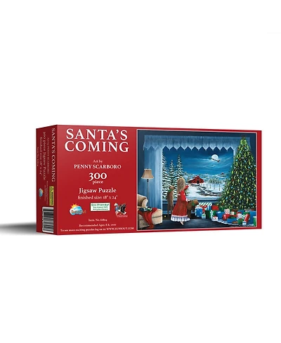 SunsOut Santa's Coming 300 piece Jigsaw Puzzle for Adults Christmas