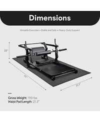 BalanceFrom Fitness Hip Thrust Machine, Adjustable Synclock Lever for Home Gym