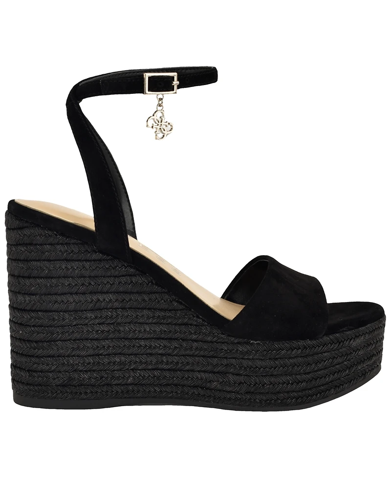 Guess Women's Everly Espadrille Platform Wedge Sandals