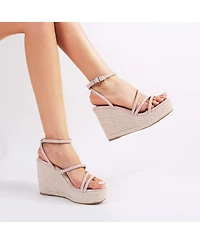Berness Women's Rivka Strappy Espadrille Wedge Sandals