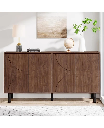 Tribesigns Sideboard Buffet Cabinet with Storage, 55"