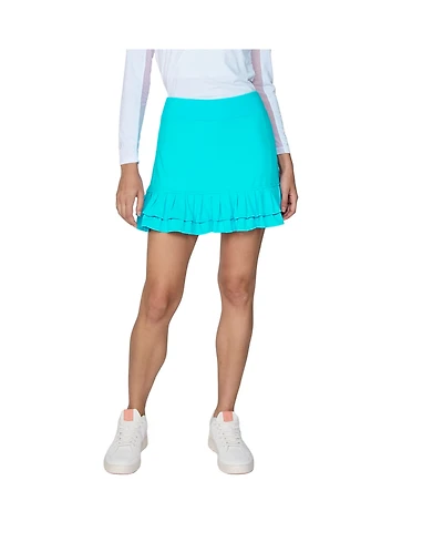 G Lifestyle Clothing Women's Double Ruffle Skort