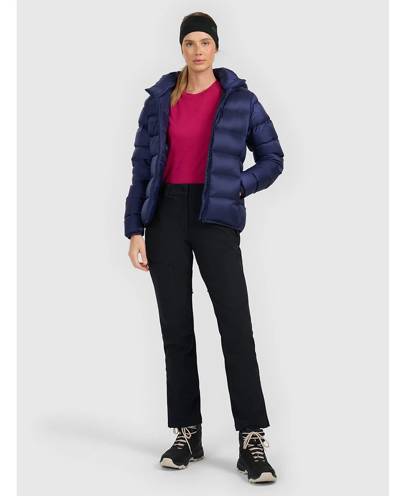 4F Women's trekking down jacket with natural filling