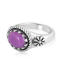American West Jewelry Sterling Silver Phosphosiderite East Ring, Sizes 5 to 11