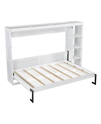 Streamdale Furniture Full Size Murphy Bed with Bookshelf