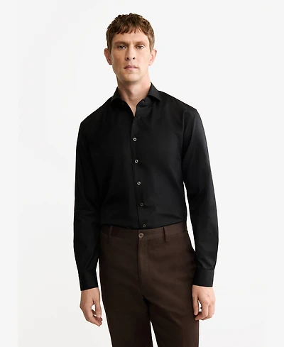 Mango Men's Regular-Fit Cotton Shirt