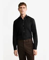 Mango Men's Regular-Fit Cotton Shirt