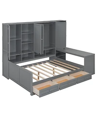 Streamdale Furniture Daybed with Drawers & All-in-One Cabinet