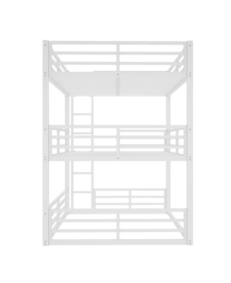 Streamdale Furniture Streamdale Triple Bunk Bed, Metal, Heavy-Duty