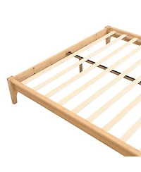 Streamdale Furniture Bamboo Platform Bed Frame - Wood Slat Support