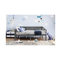 Streamdale Furniture + Full Size + Wood (or Mdf if applicable) + Gray Finish + Daybed
