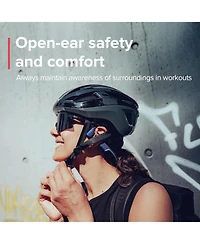 Suunto Aqua Light Waterproof Open-Ear Swimming Bone Conduction Bluetooth Headphones with Built in MP3 Player - Tidal Black