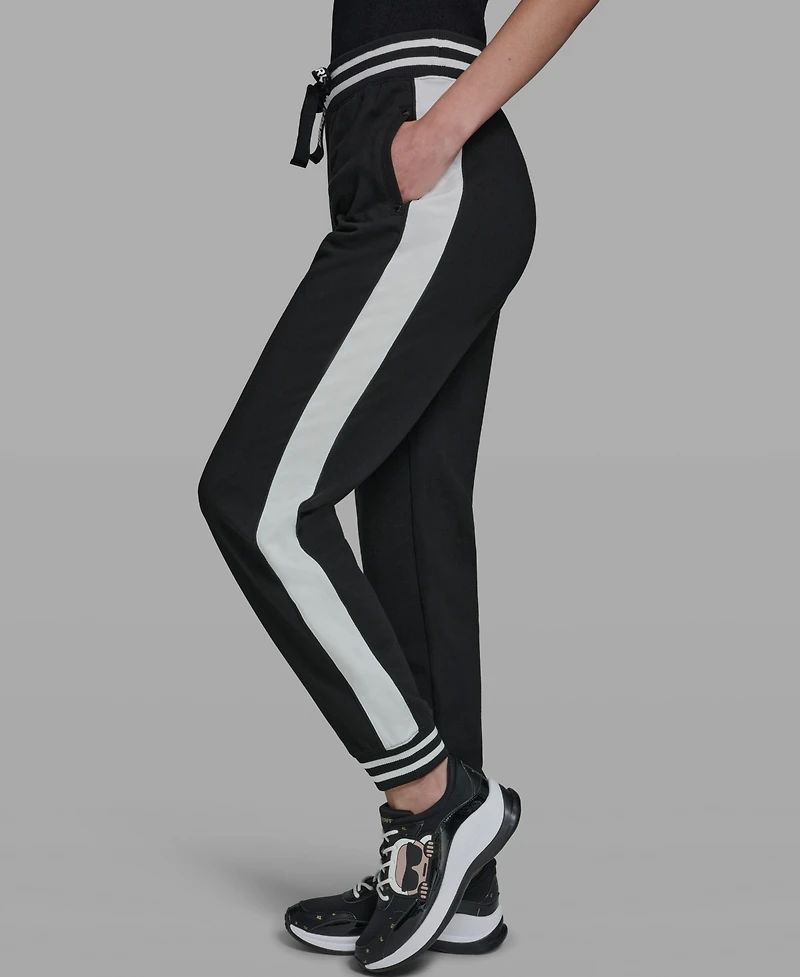 Karl Lagerfeld Paris Women's Color Blocked Pull-On Joggers