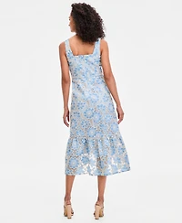 Maggy London Women's Square-Neck Midi Dress