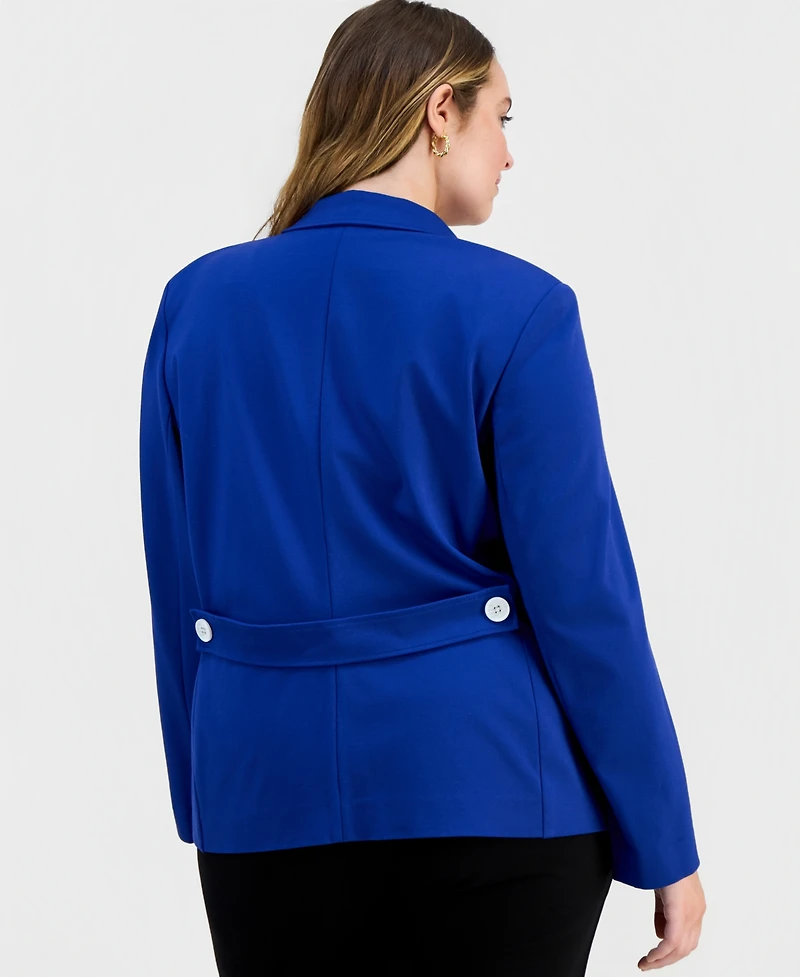 Jones New York Plus Open-Front Jacket