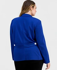 Jones New York Plus Open-Front Jacket