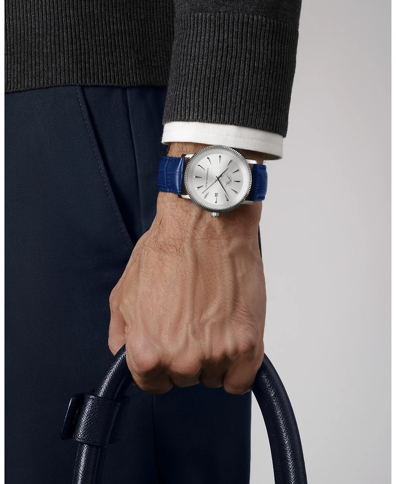 Porsamo Bleu Men's Veritas 2 Genuine Leather Band Watch 1362BVEL