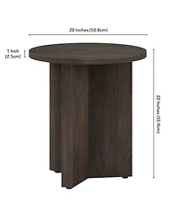 Hudson & Canal Anders 20" Wide Round Side Table
