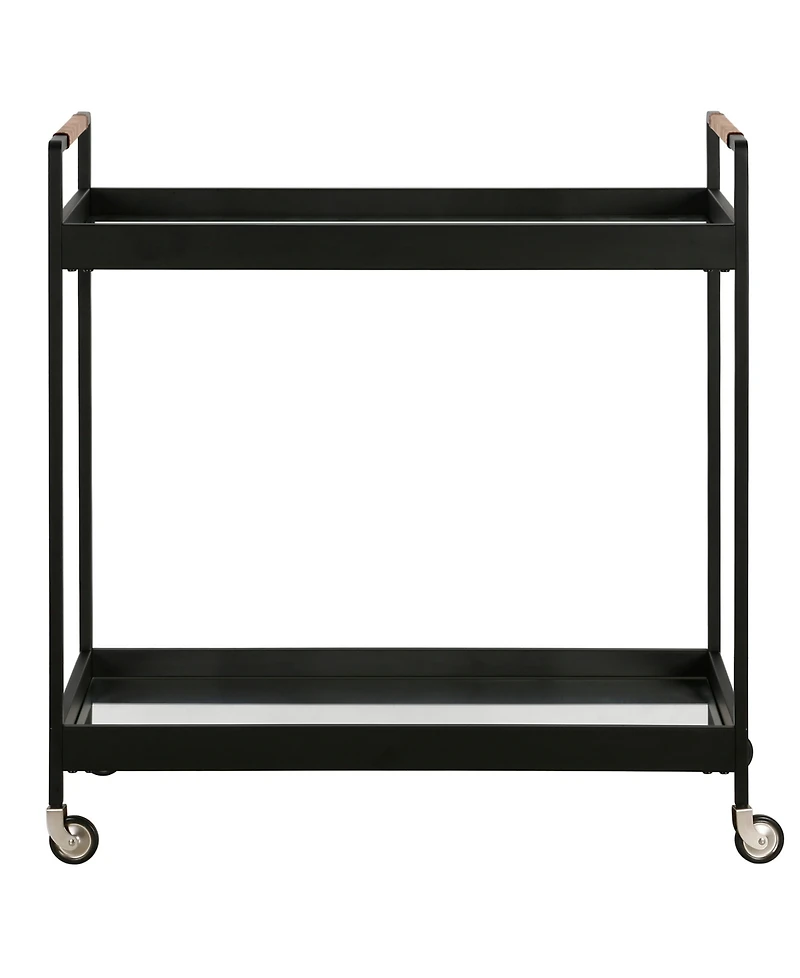 Hudson & Canal Riyo 33" Wide Rectangular Bar Cart
