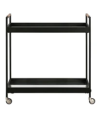 Hudson & Canal Riyo 33" Wide Rectangular Bar Cart