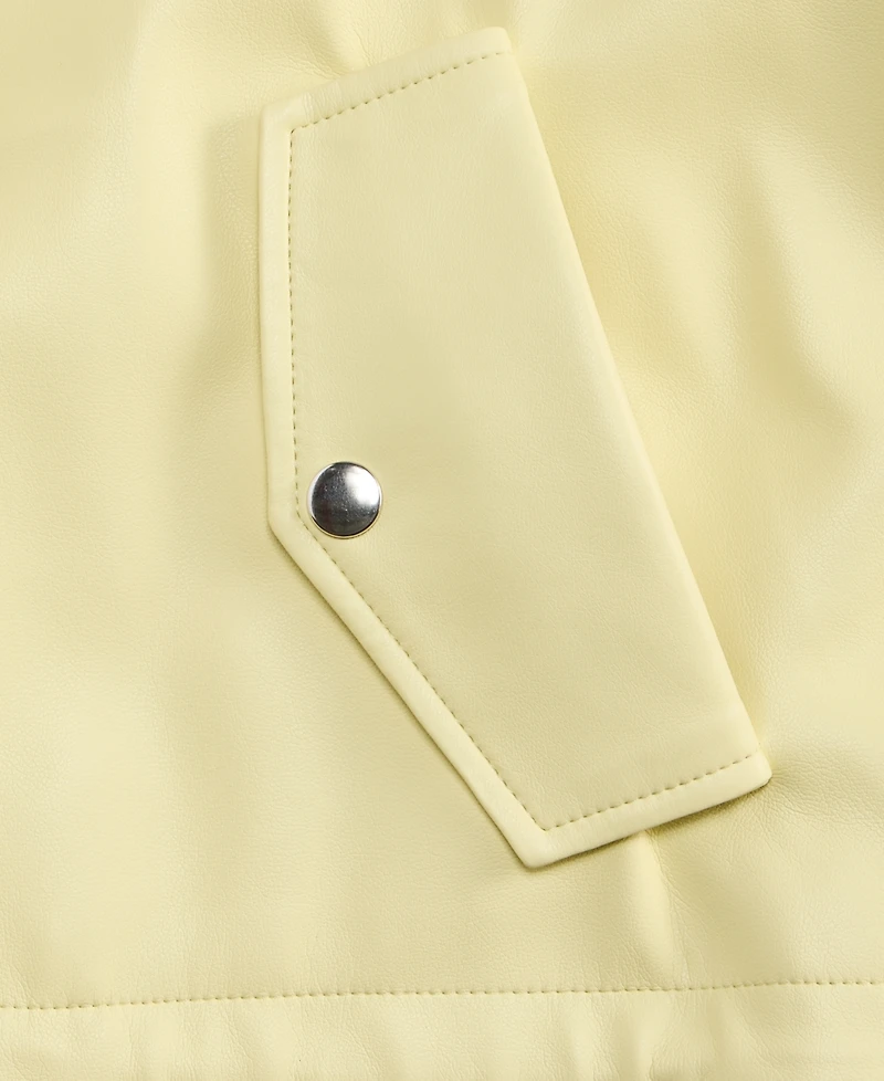 On 34th Women's Cropped Faux-Leather Jacket, Macy's Exclusive