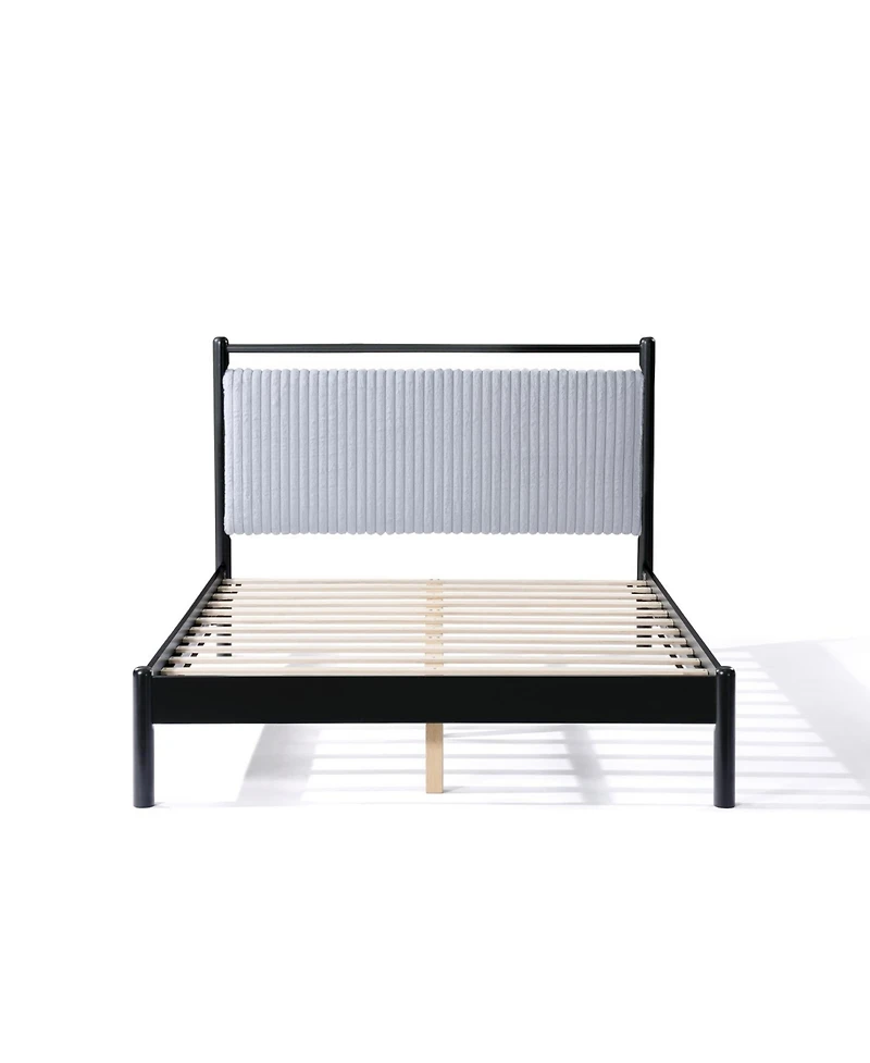 Streamdale Furniture Wood Bed Frame with Headboard